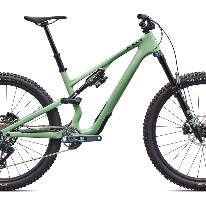 2026 Specialized Stumpjumper 15 EVO Expert AXS Full Suspension Mountain Bike in Gloss Pistachio