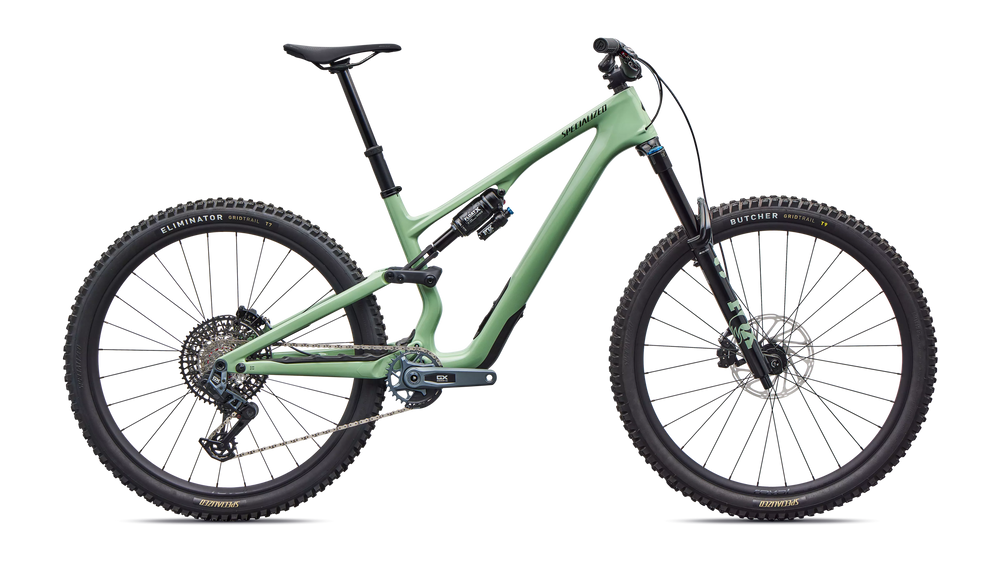 2026 Specialized Stumpjumper 15 EVO Expert AXS Full Suspension Mountain Bike in Gloss Pistachio