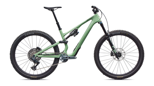 2026 Specialized Stumpjumper 15 EVO Expert AXS Full Suspension Mountain Bike in Gloss Pistachio