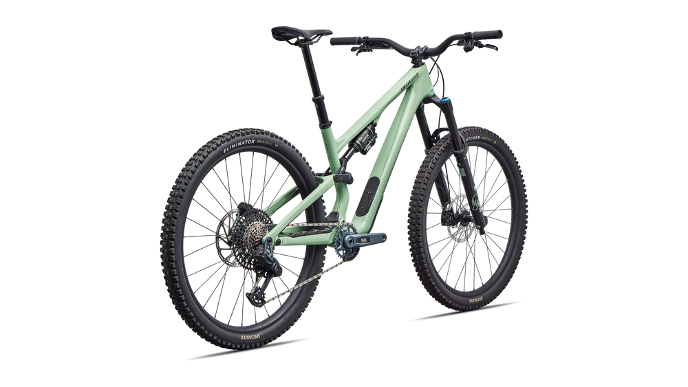 2026 Specialized Stumpjumper 15 EVO Expert AXS Full Suspension Mountain Bike in Gloss Pistachio