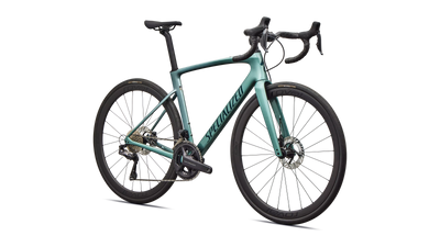 2026 Specialized Roubaix SL8 Expert Carbon Road Bike in Gloss Fjord Metallic