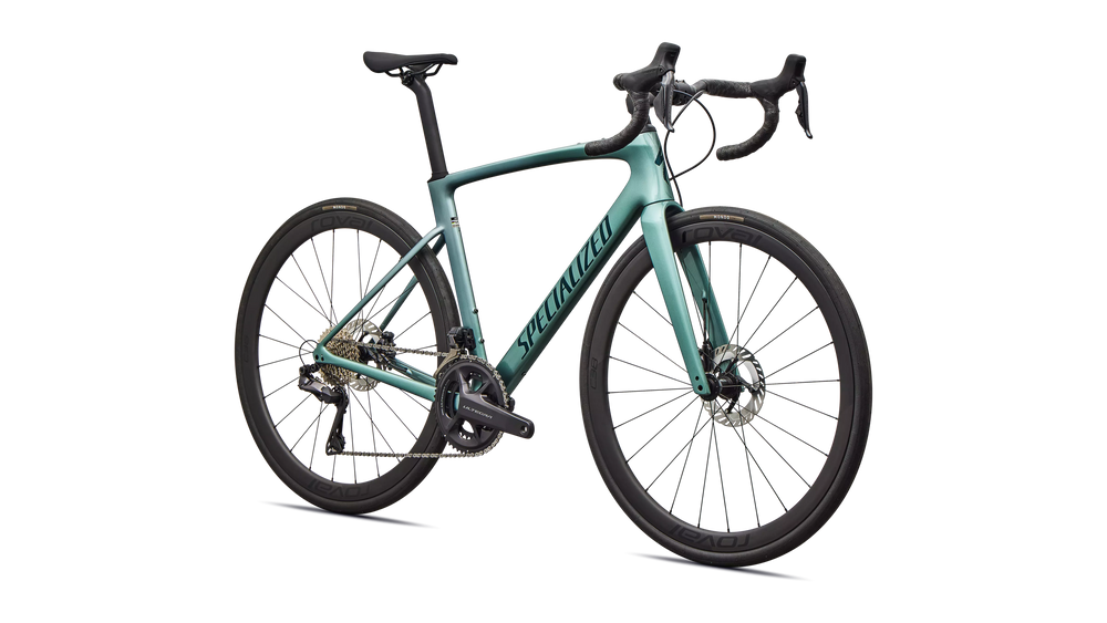2026 Specialized Roubaix SL8 Expert Carbon Road Bike in Gloss Fjord Metallic