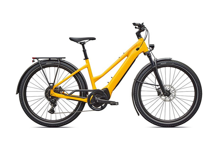 2026 Specialized Turbo Vado 4.0 Step-Through Electric Hybrid Bike in Gloss California Sunshine