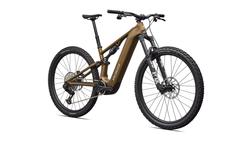 2026 Specialized Turbo Levo R Comp Electric Mountain Bike in Satin Burnt Gold Metallic