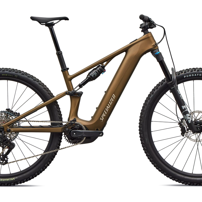 2026 Specialized Turbo Levo R Comp Electric Mountain Bike in Satin Burnt Gold Metallic