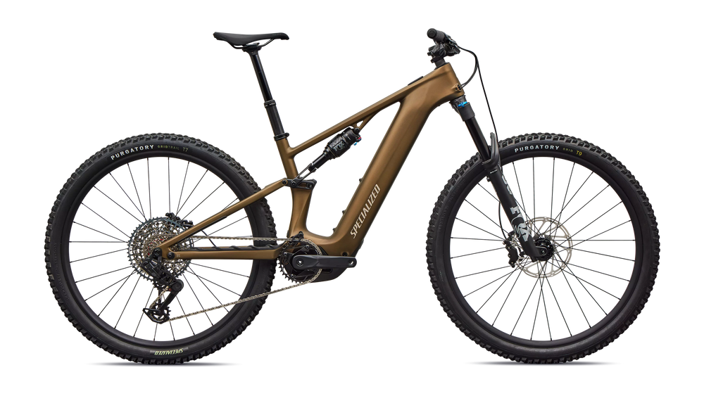2026 Specialized Turbo Levo R Comp Electric Mountain Bike in Satin Burnt Gold Metallic