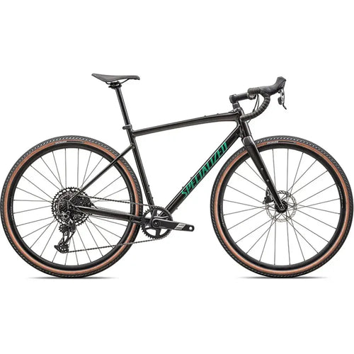 Specialized Diverge Comp E5 Gravel Bike in Metallic Obsidian/Metallic Pine Green