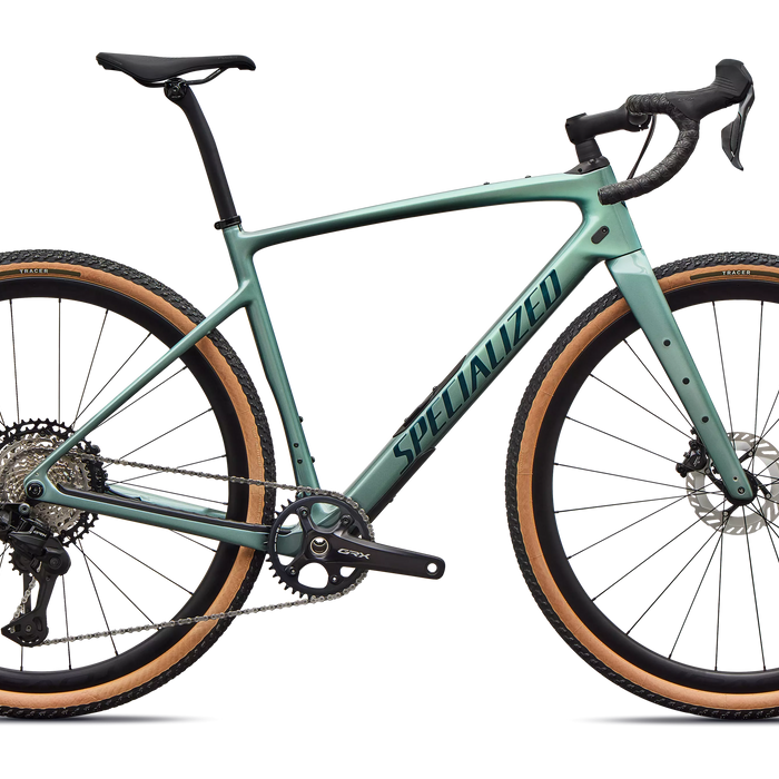 2026 Specialized Diverge 4 Expert Shimano GRX Di2 Carbon Gravel Bike in Fjord Metallic
