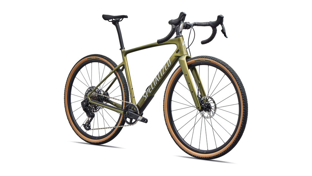 2026 Specialized Diverge 4 Comp Carbon SRAM Apex AXS Gravel Bike in Laurel Green Metallic