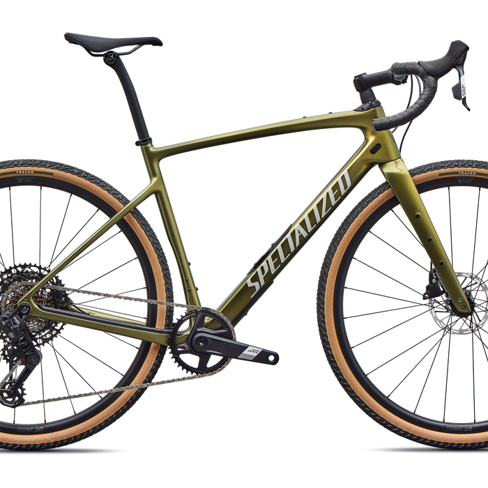 2026 Specialized Diverge 4 Comp Carbon SRAM Apex AXS Gravel Bike in Laurel Green Metallic
