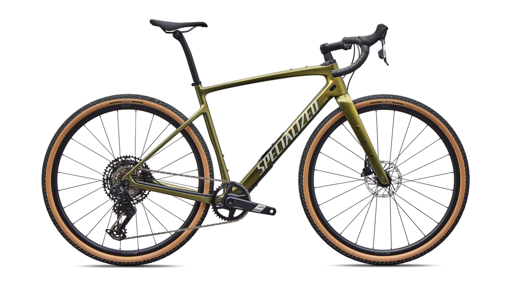 2026 Specialized Diverge 4 Comp Carbon SRAM Apex AXS Gravel Bike in Laurel Green Metallic