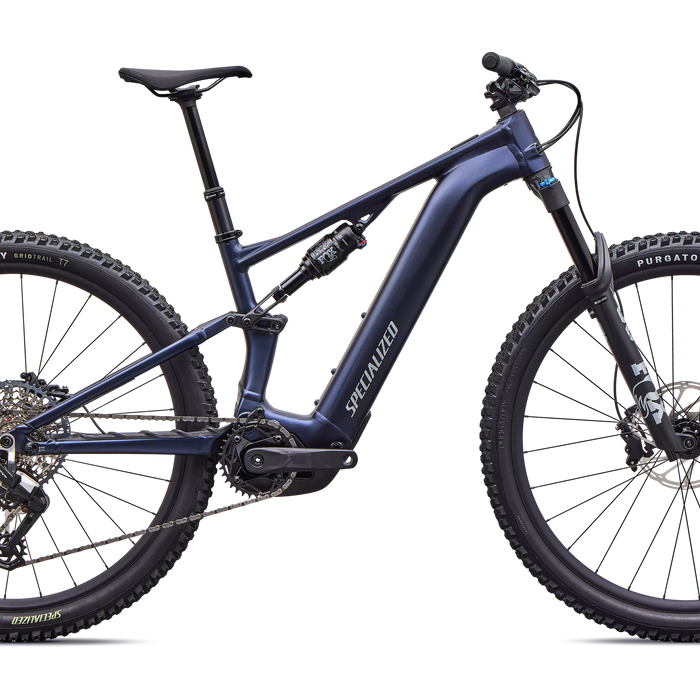 2026 Specialized Turbo Levo R Comp Alloy Electric Mountain Bike in Satin Metallic Deep Marine