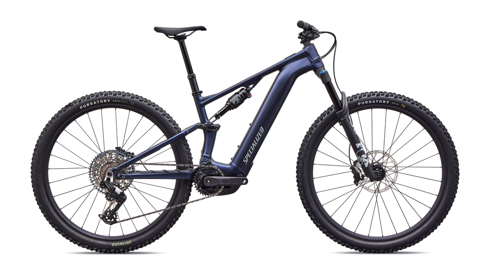 2026 Specialized Turbo Levo R Comp Alloy Electric Mountain Bike in Satin Metallic Deep Marine