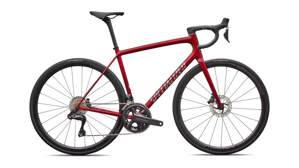 2026 Specialized Aethos 2 Pro Shimano Ultegra Di2 Carbon Road Bike in Gloss Red