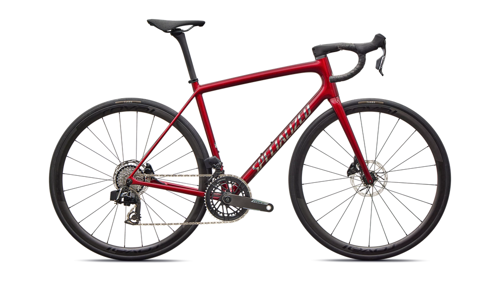 2026 Specialized Aethos 2 Pro SRAM Force AXS Carbon Road Bike in Gloss Red