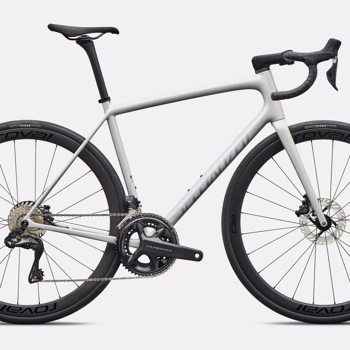 2027 Specialized Aethos 2 Expert Ultegra Di2 Road Bike in Silver