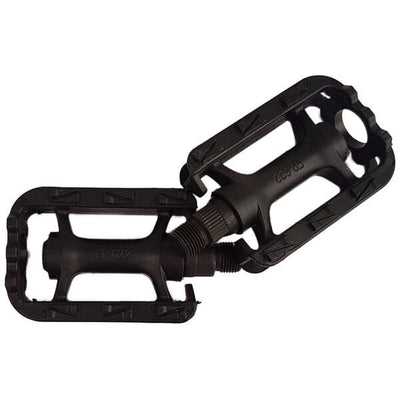 Ridgeback Kids Flat Pedals, 9/16 inch Axle, for 14-16 inch Wheel Bikes, Black - image 1