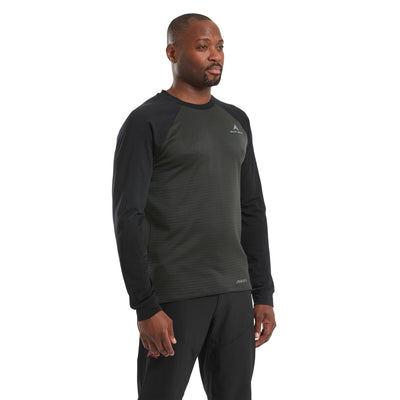 Altura Esker Polartec Long Sleeve Jersey in Black/ Black
