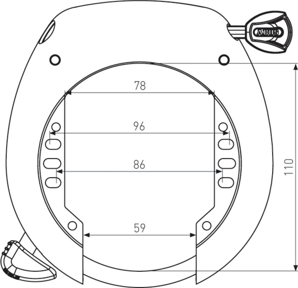 ABUS Shield 5755L XPlus Frame Lock