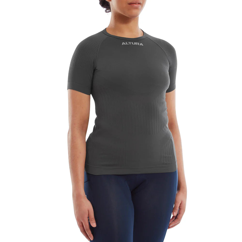 Altura Tempo Seamless Short Sleeve Baselayer in Grey