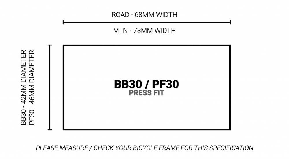 Praxis BB - M30 (28/30mm spindle) - BB30/PF30 Road