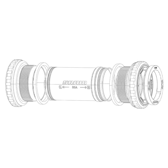 SRAM Spare - Bottom Bracket Spindle Spacer BB30 - Drive Side 9.11
