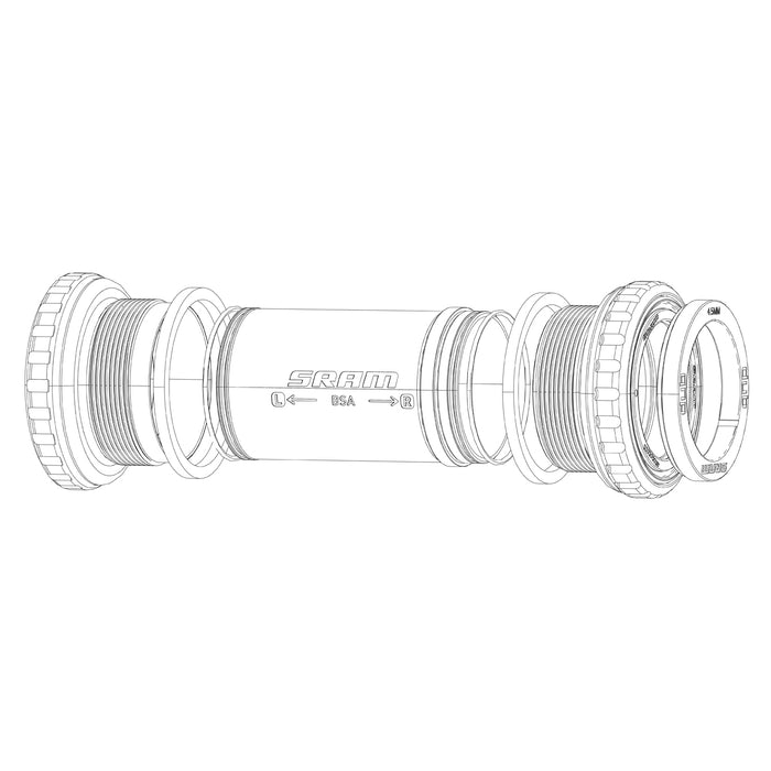 SRAM Road Spare - Bottom Bracket Shield and Wave Washer Assy PressFit GXP Road