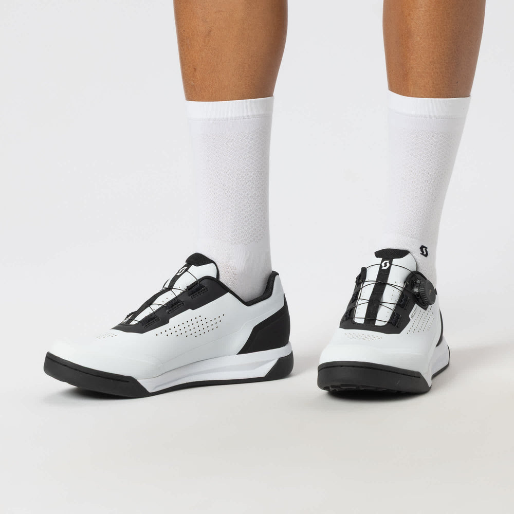 SCOTT MTB Volt Evo Clip BOA® Shoe in White/Black, view 8