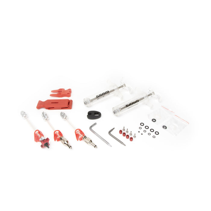 SRAM Pro Dot Brake Bleed Kit (2 Syringes/Fittings, Bleed Blocks, Torx Tool, Crowfoot, Bleeding Edge Fitting) V2 - X0/ Xx/ Guide/Level/Code/Hydroroad/