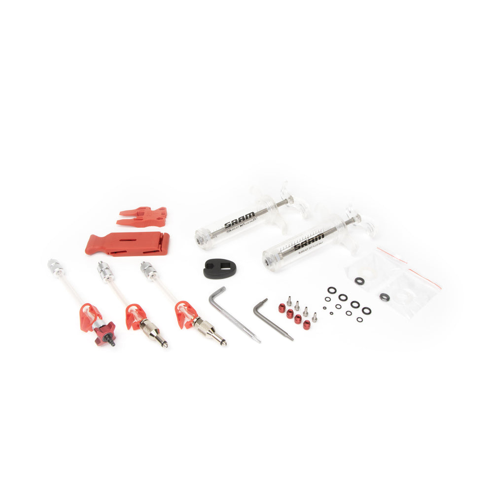 SRAM Pro Dot Brake Bleed Kit (2 Syringes/Fittings, Bleed Blocks, Torx Tool, Crowfoot, Bleeding Edge Fitting) V2 - X0/ Xx/ Guide/Level/Code/Hydroroad/