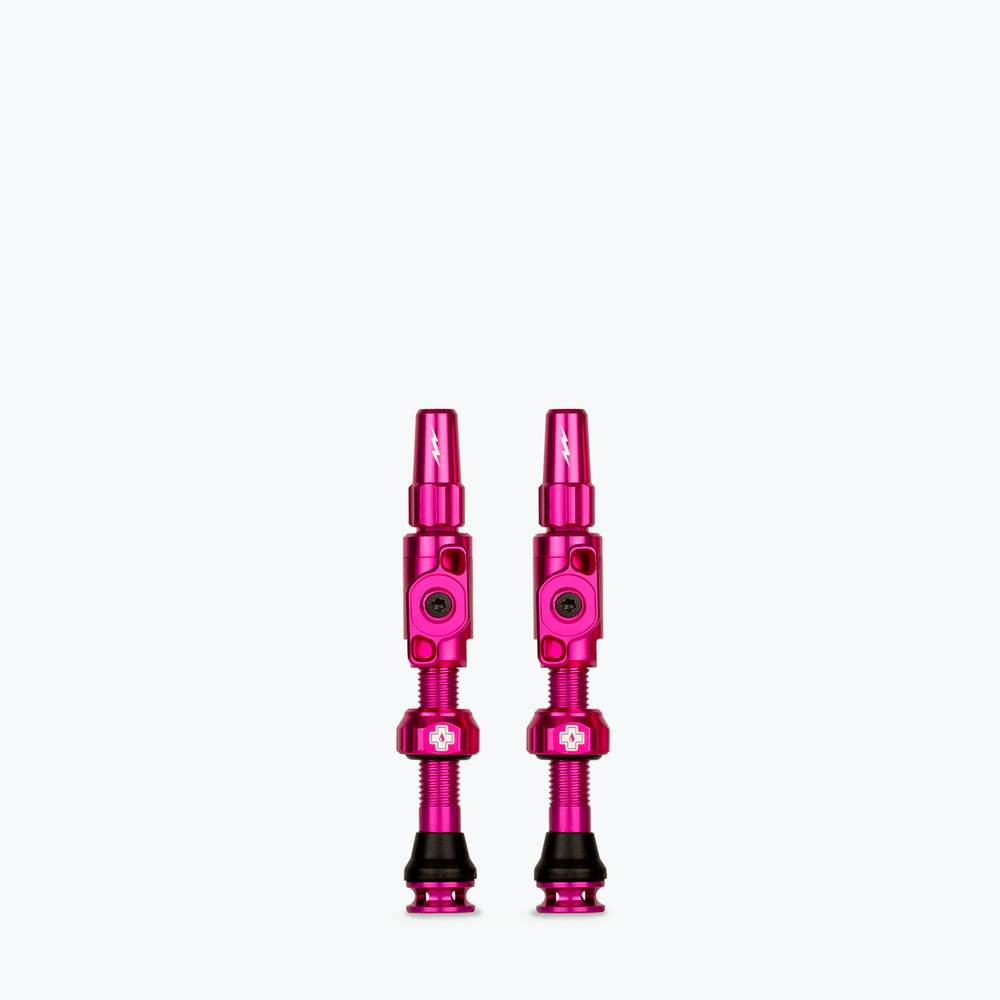 Muc-Off Big Bore Lite Tubeless Valves Medium (35mm) in Pink