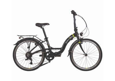 Dahon Briza D8 folding bike in Obsidian, side view