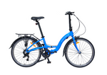 Dahon Briza D8 folding bike in Ocean Blue, side view