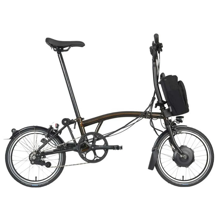 2023 Brompton Electric C-Line Explore Electric Bike in Black Laquer