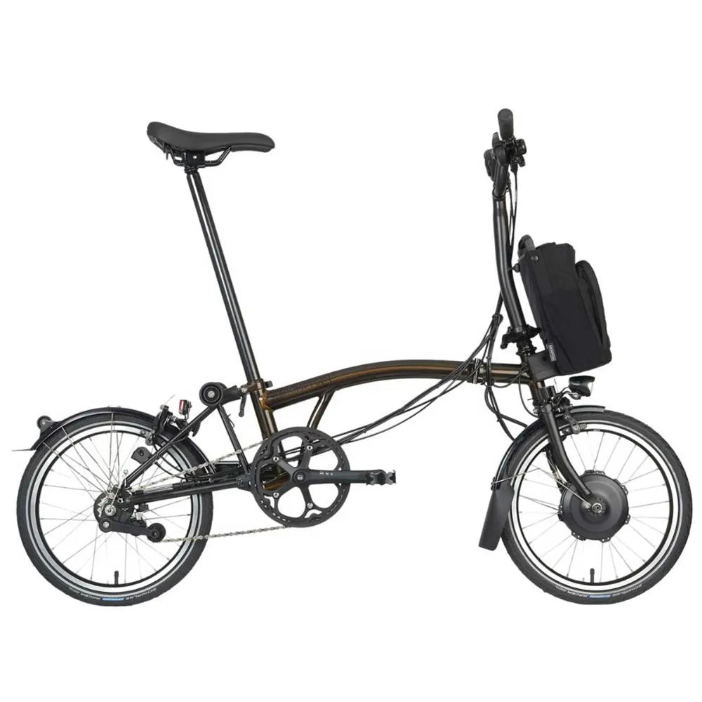 2023 Brompton Electric C-Line Explore Electric Bike in Black Laquer