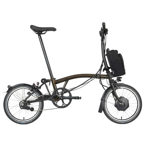 2023 Brompton Electric C-Line Explore Electric Bike in Black Laquer