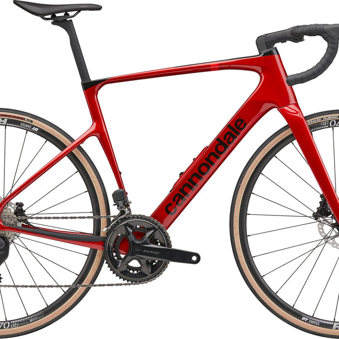 2025 Cannondale Synapse Carbon 4 105 Di2 Road Bike in Metallic Red