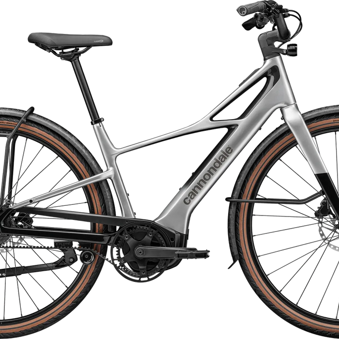 2027 Cannondale Flying V 1 Electric Hybrid Bike in Silver