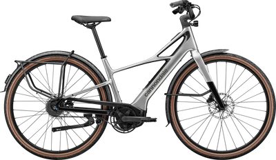 2027 Cannondale Flying V 1 Electric Hybrid Bike in Silver