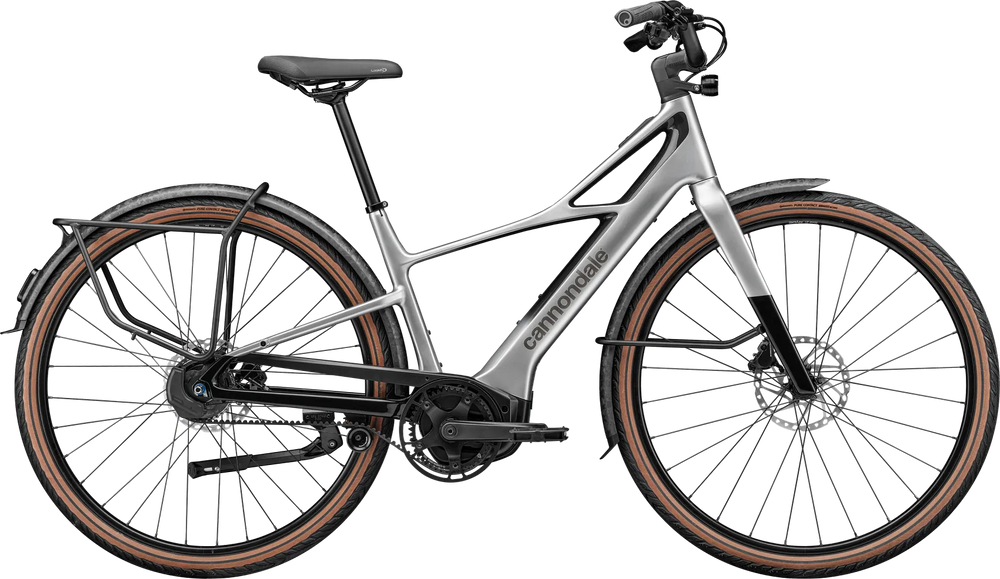 2027 Cannondale Flying V 1 Electric Hybrid Bike in Silver
