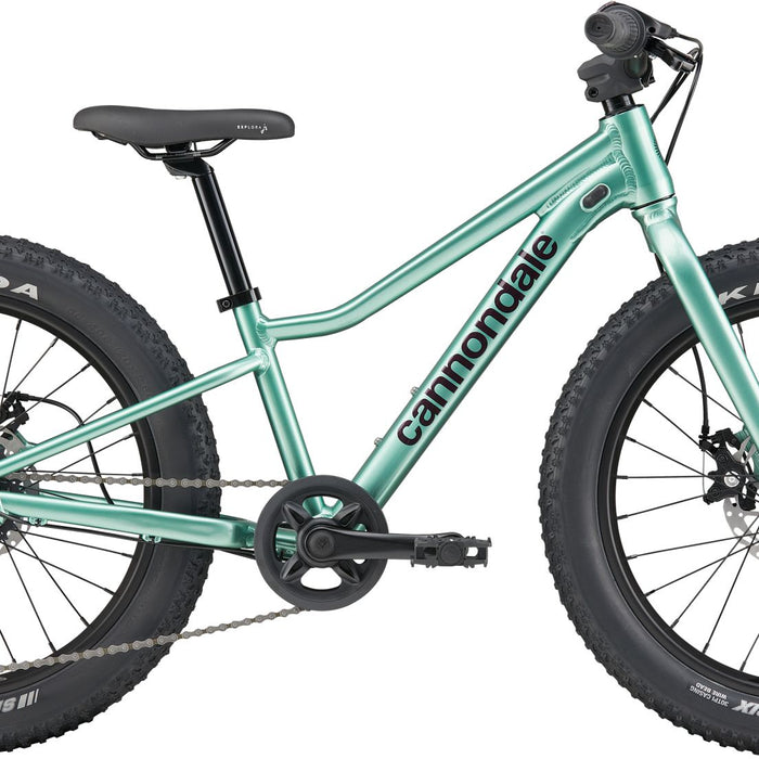 2026 Cannondale Kids Trail Plus 20 Kids Bike in Cactus Green, side view
