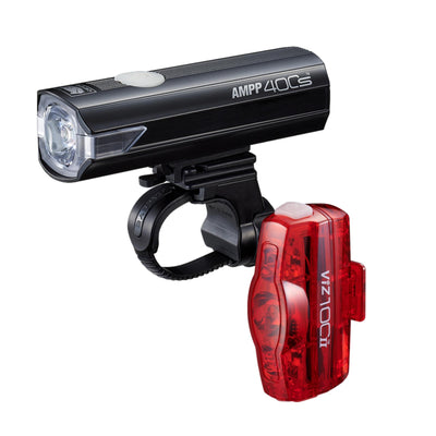 Cateye AMPP 400S II/Viz100 II Bike Light Set