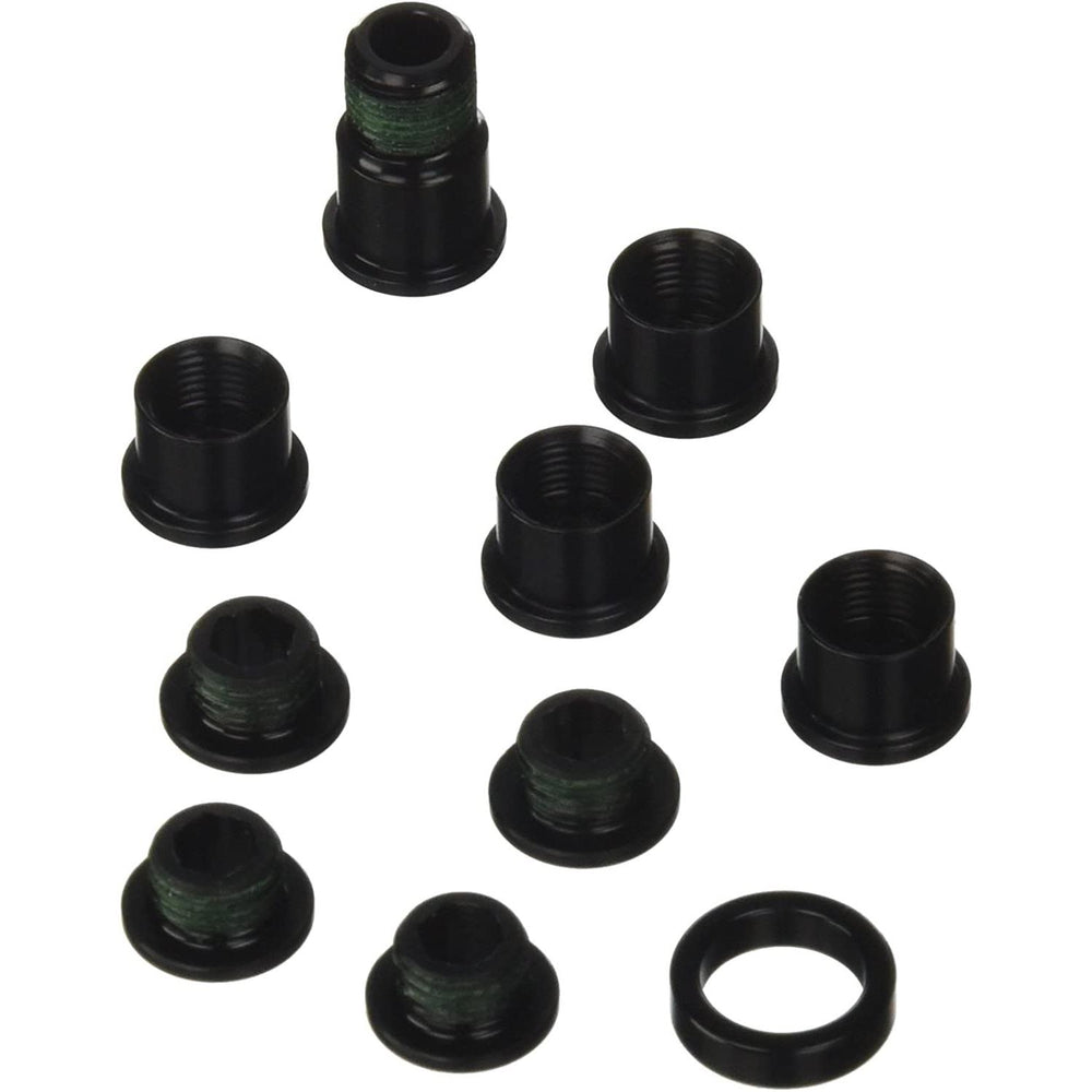 Sram Spare - Crank Chainring Bolt Kit Red Hidden Bolt 5/Arm Aluminium Black: size