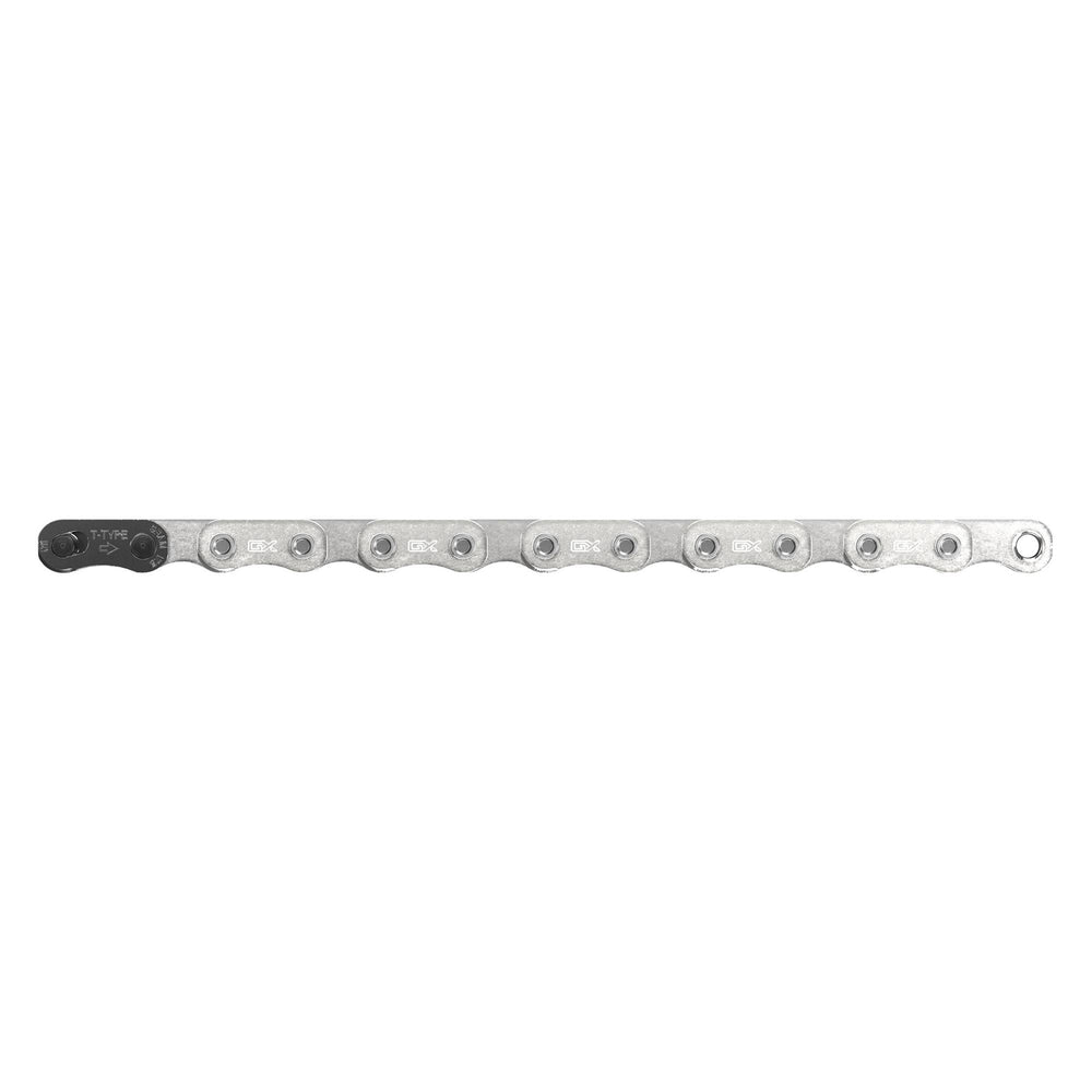 SRAM Chain GX T-Type Eagle SolidPin 126 Links W/PowerLock T-Type 1PC: SILVER 12 speed