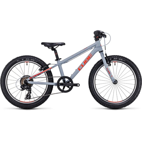 2023 Cube Acid 200 20 Inch Kids Bike in Grey and Red