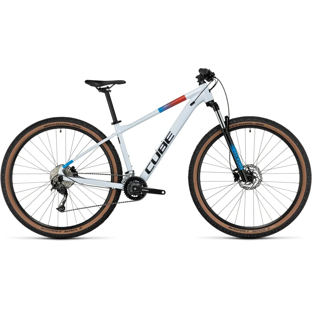 2023 Cube Aim SLX Hardtail Mountain Bike in White