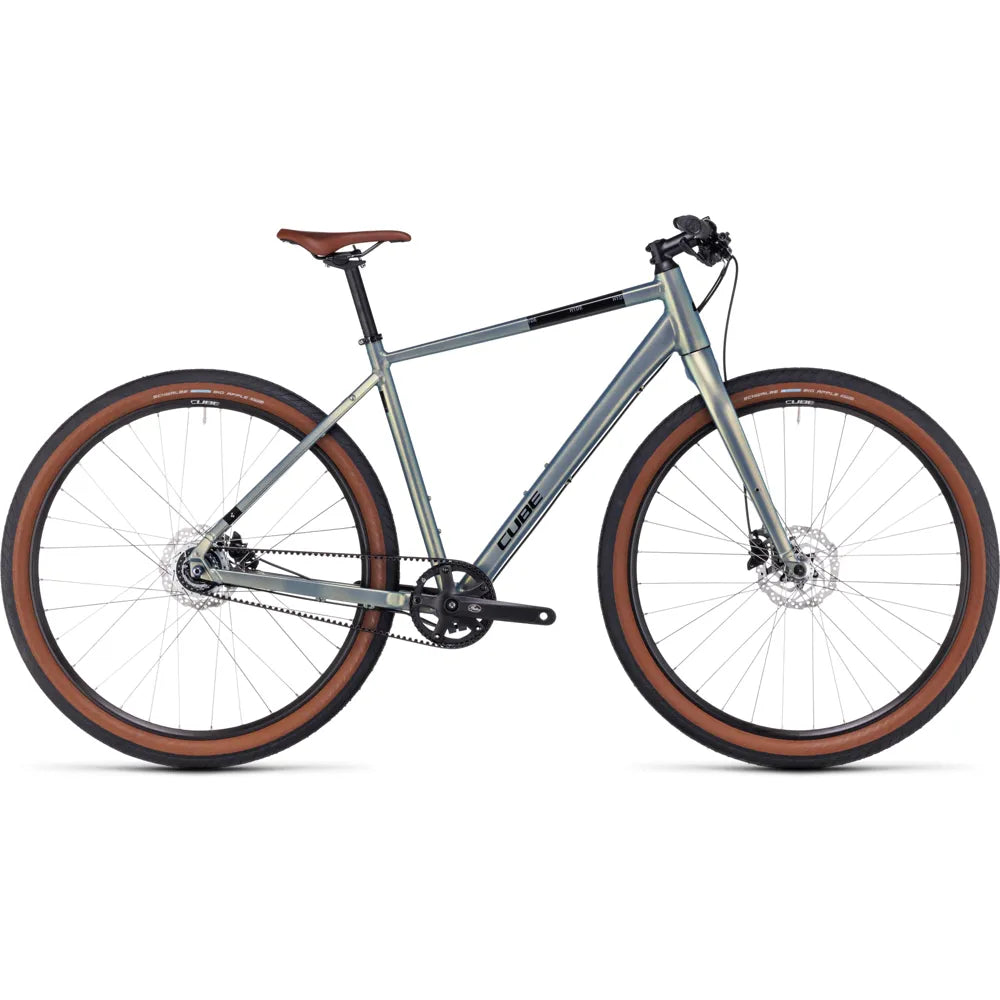 2023 Cube Hyde Pro Trekking Hybrid Bike in Metal Green