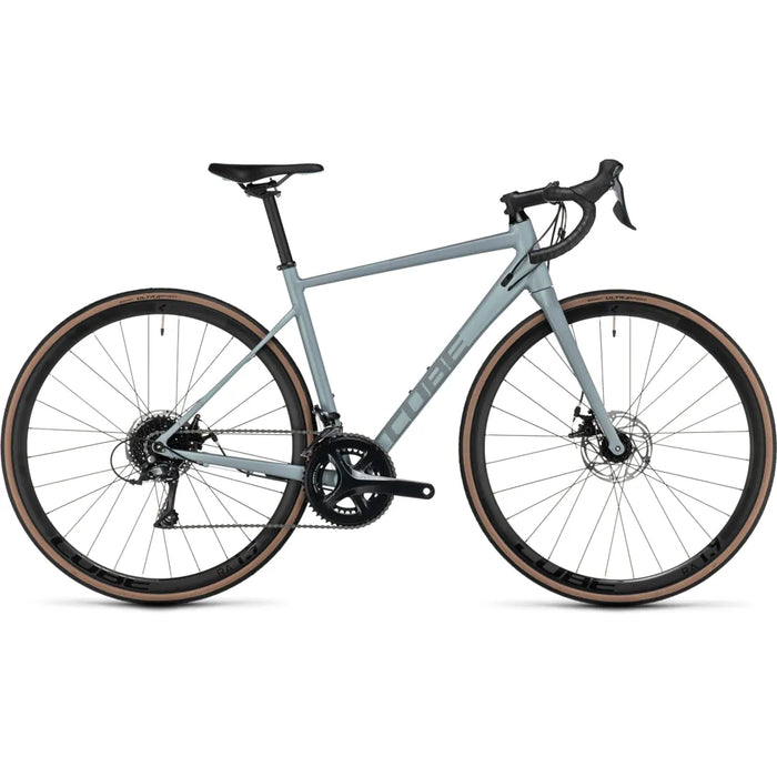 2023 Cube Axial WS Pro Women's Alloy Road Bike in Grey Sage and Mint