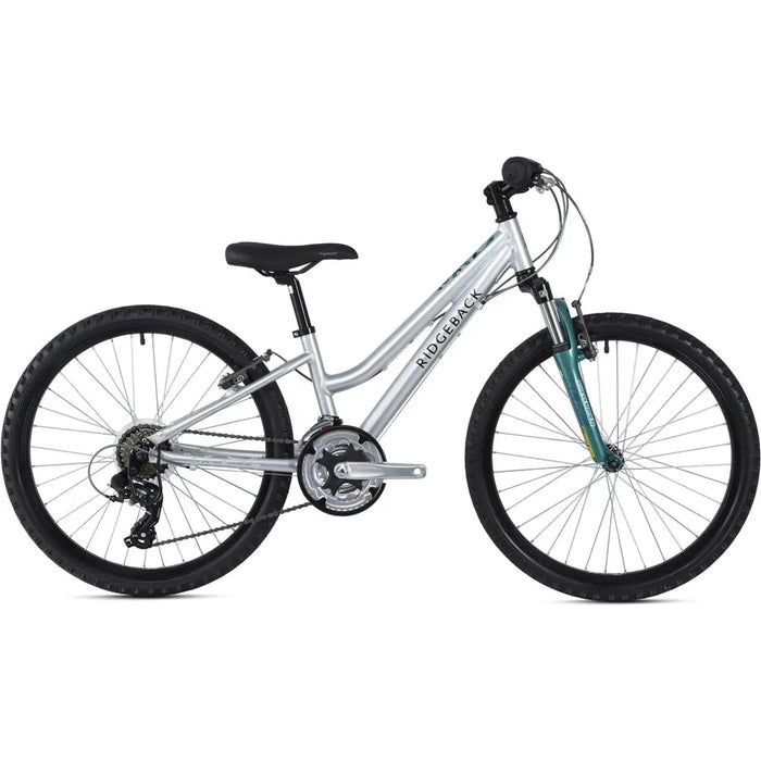 Ridgeback Destiny 24 Inch Kids Mountain Bike in Silver