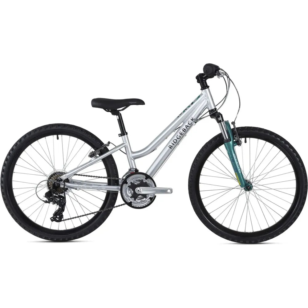 Ridgeback Destiny 24 Inch Kids Mountain Bike in Silver